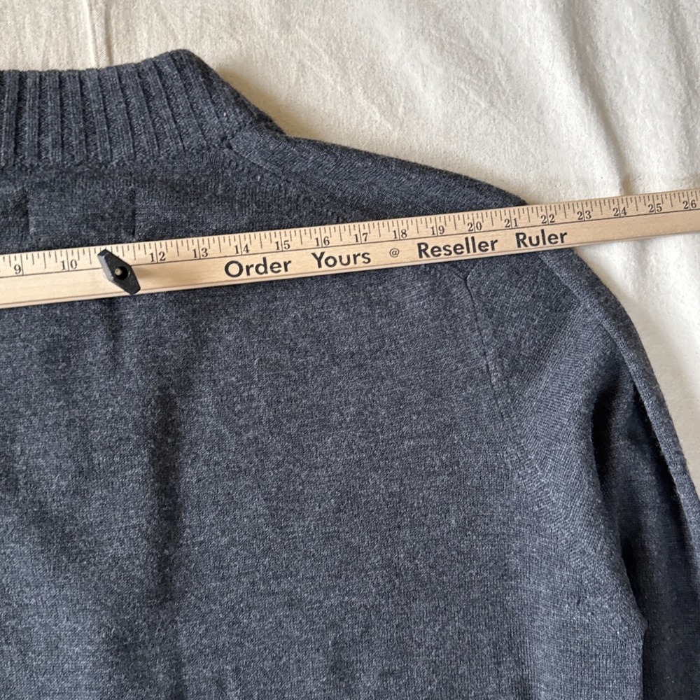 C.C. Filson Wool Full Zip Cardigan Pockets Gray Sz XL Grandpa Core Cottage Core - Picture 9 of 12